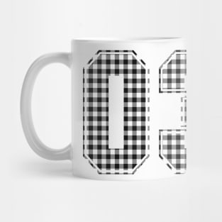 Plaid Number - 03 - Dark Mug